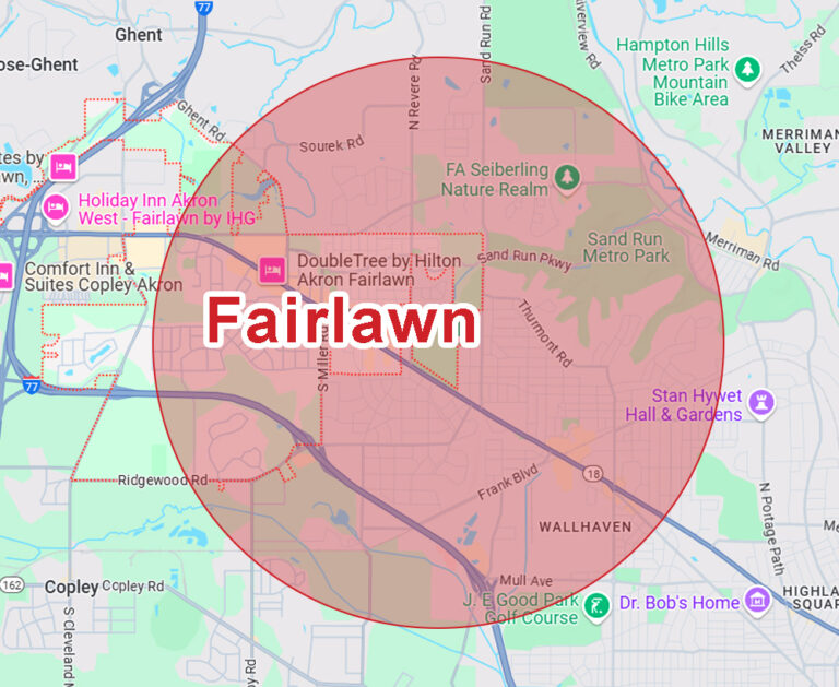 Fairlawn-ohio-map-service-area-eagle-eye-roofing