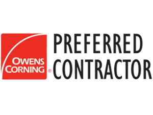 Owens Corning Preferred Contractor Badge for Eagle Eye Roofing