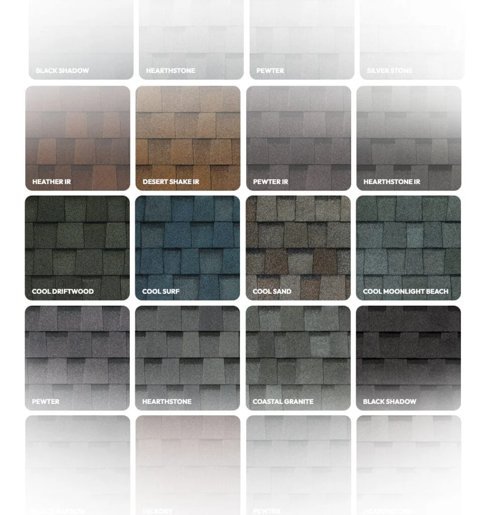 Eagle Eye Roofing Color Swatches