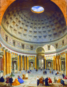 Giovani-Paolo-Panini-interior-Pantheon-Rome-c-1734