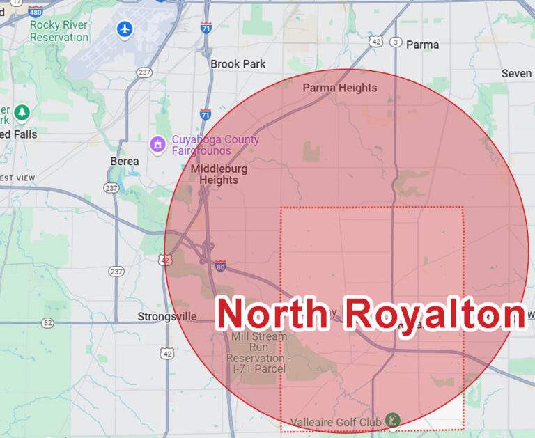 North-royalton-ohio-map-service-area