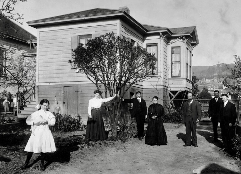 Victorian Style Home with family.