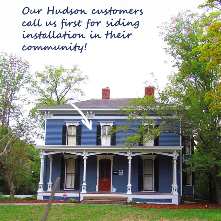 Hudson OH home vinyl siding near