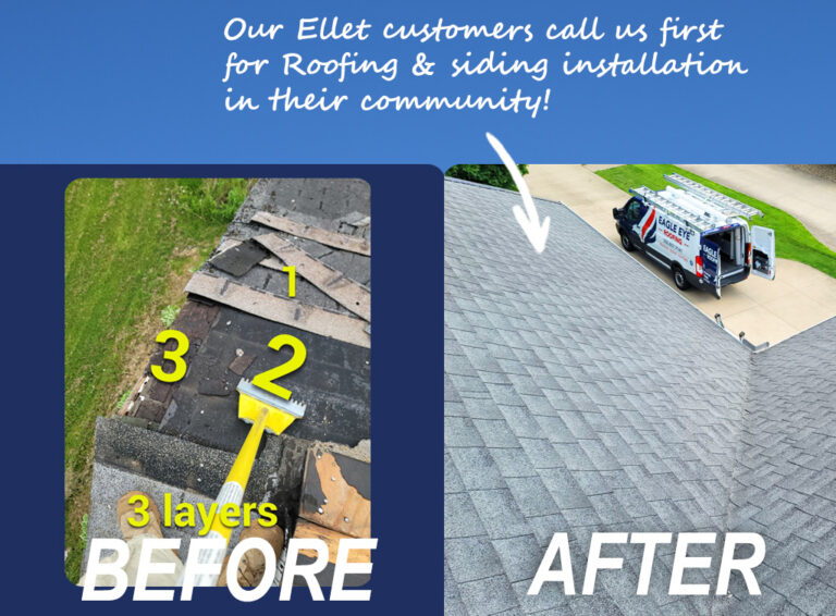 Look at the transformation of this Ellet roof!