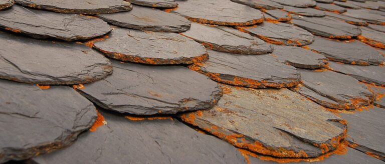 Slate roofs were popular in the 19th century.
