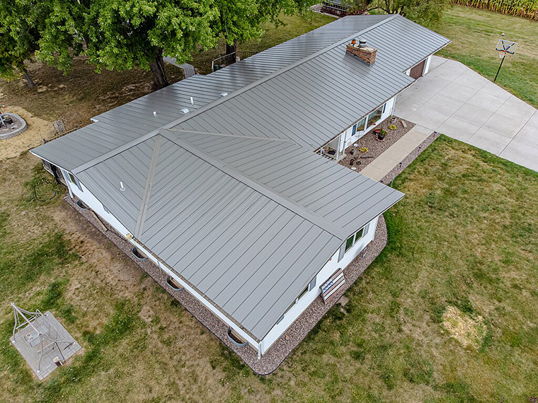Standing-seam-metal-roof-low-pitched
