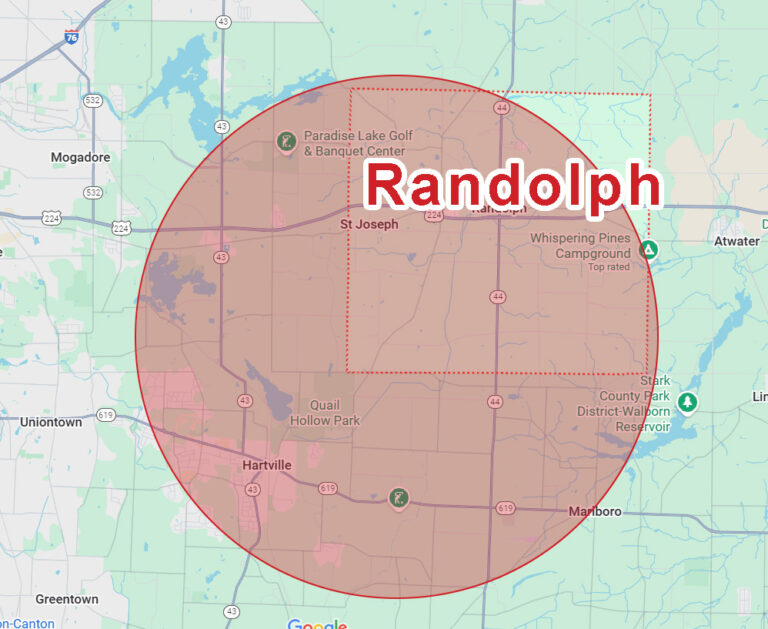 Randolph-OH-Service-area-map-eagle-eye-roofing